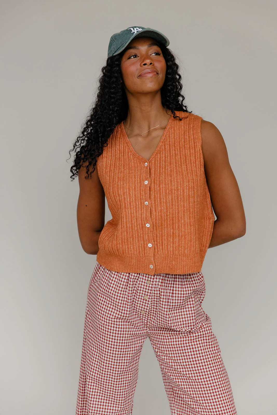 Sunset Groove Ribbed Vest - Image 5