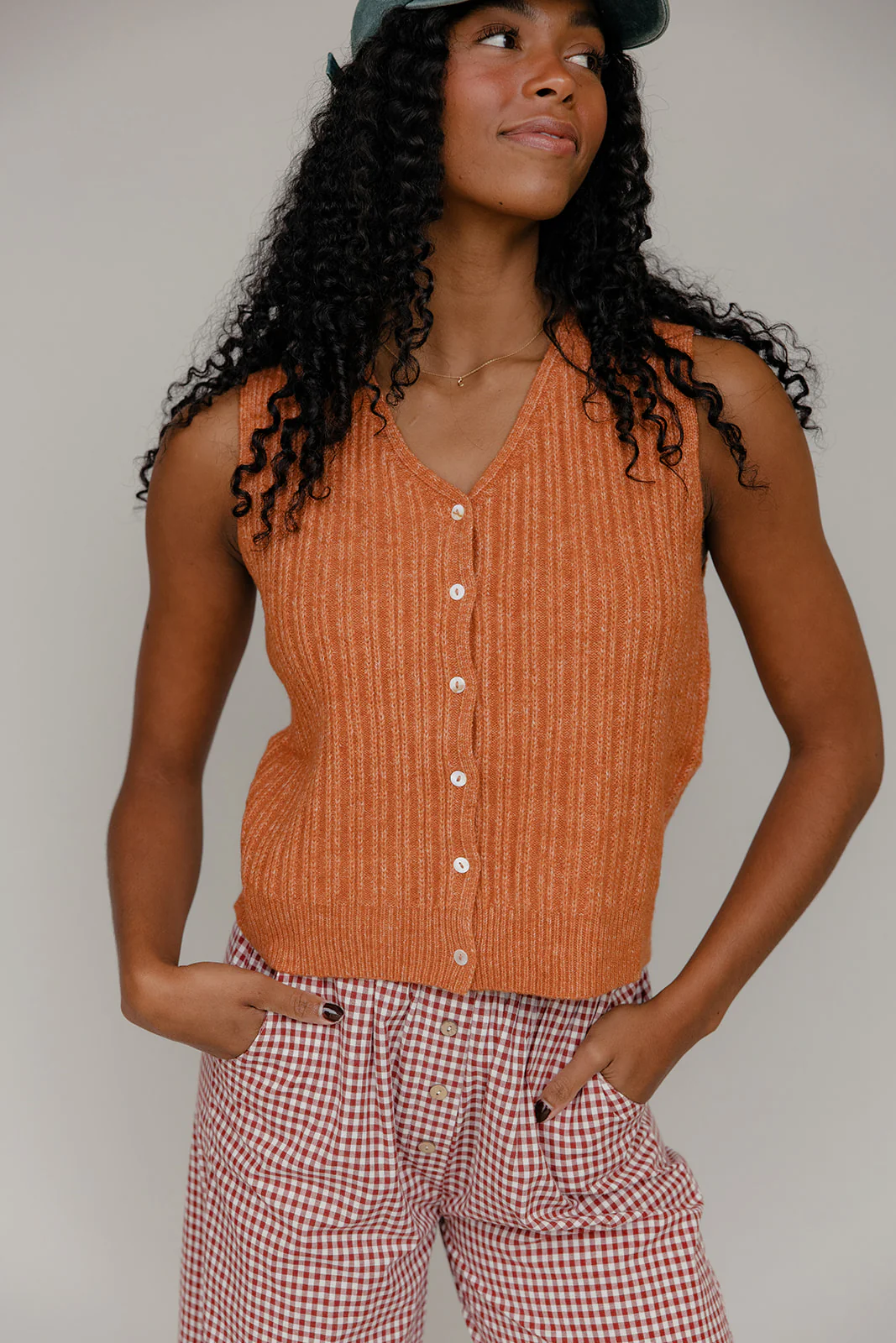 Sunset Groove Ribbed Vest - Image 7
