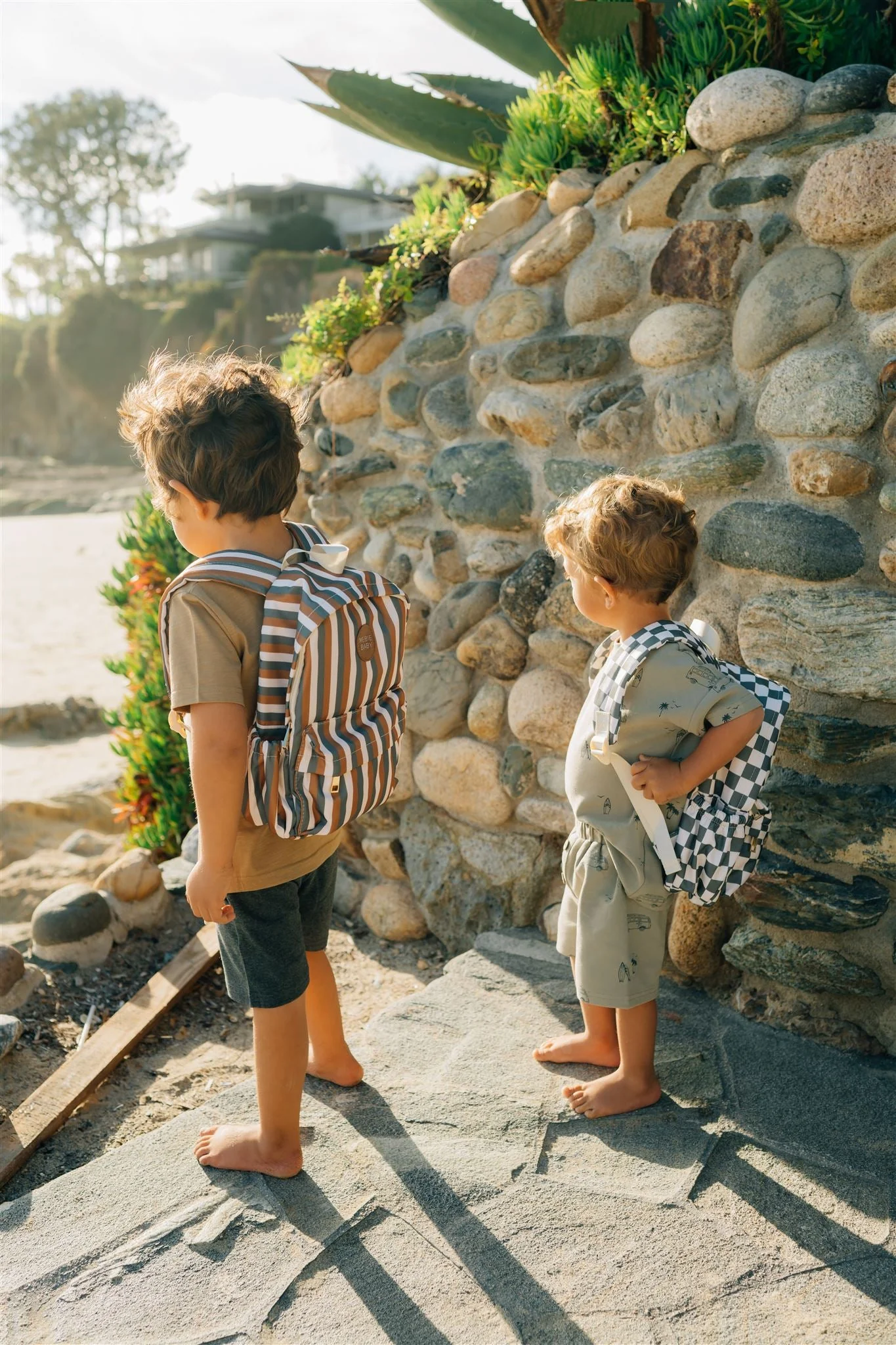 Sunset Stripes Mini Backpack - Image 2