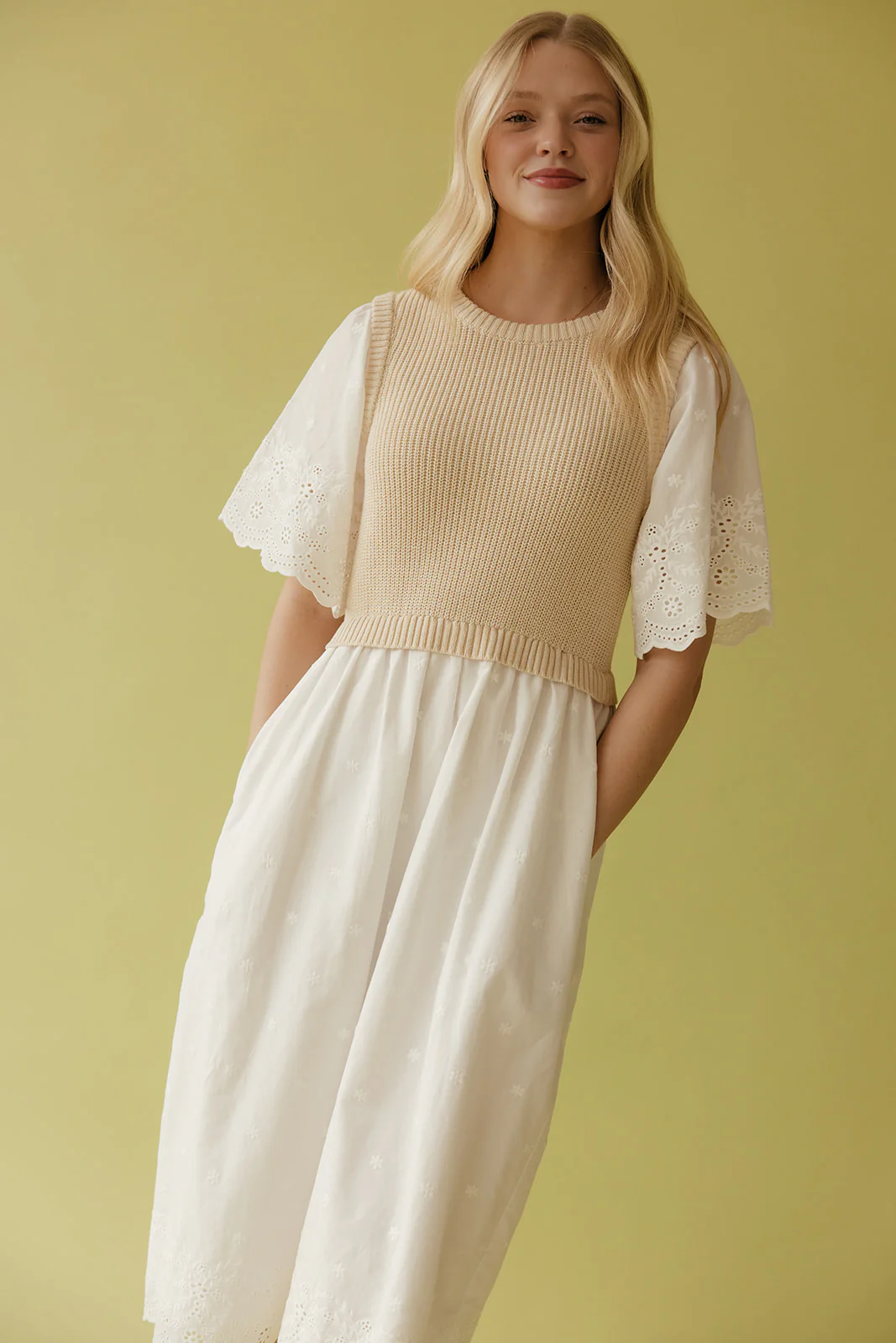 Sweet Prairie Detail Midi Dress - Image 6