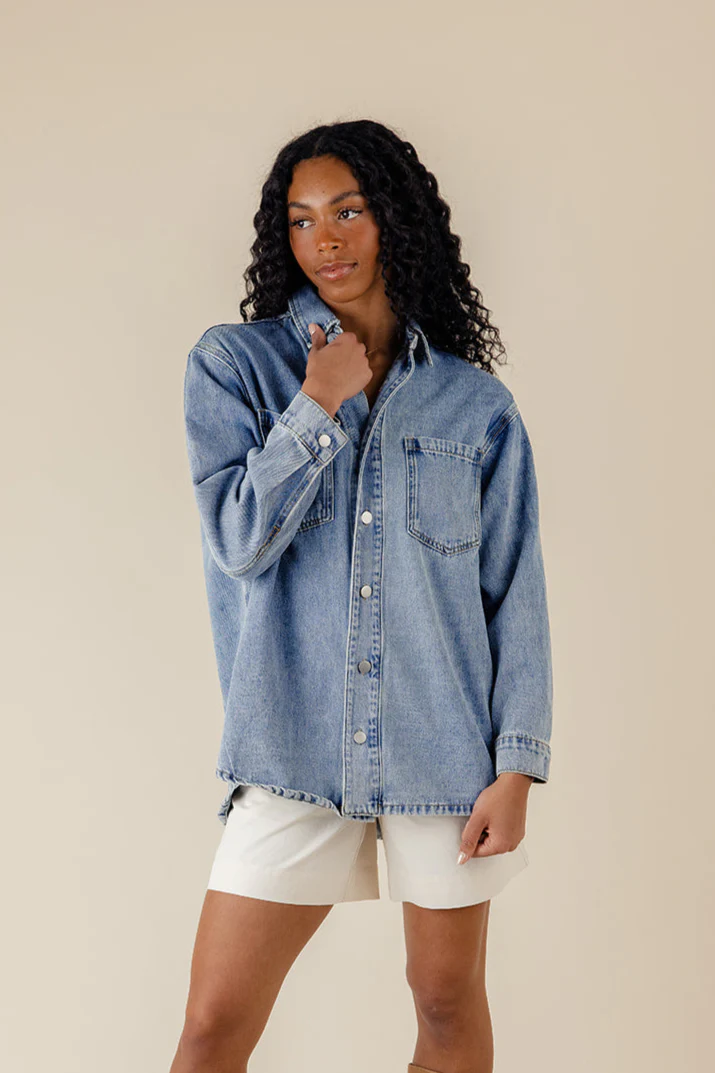 The Best Part Denim Jacket - Image 6