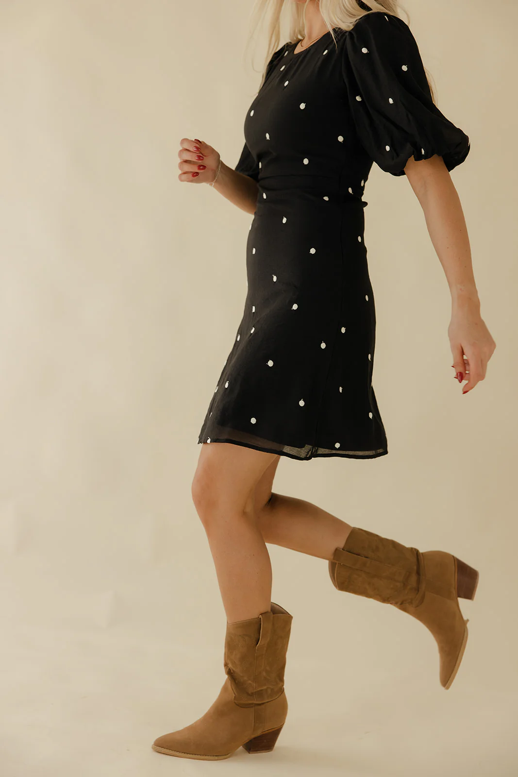 The Evening Edit Puff Sleeve Dress - Image 2