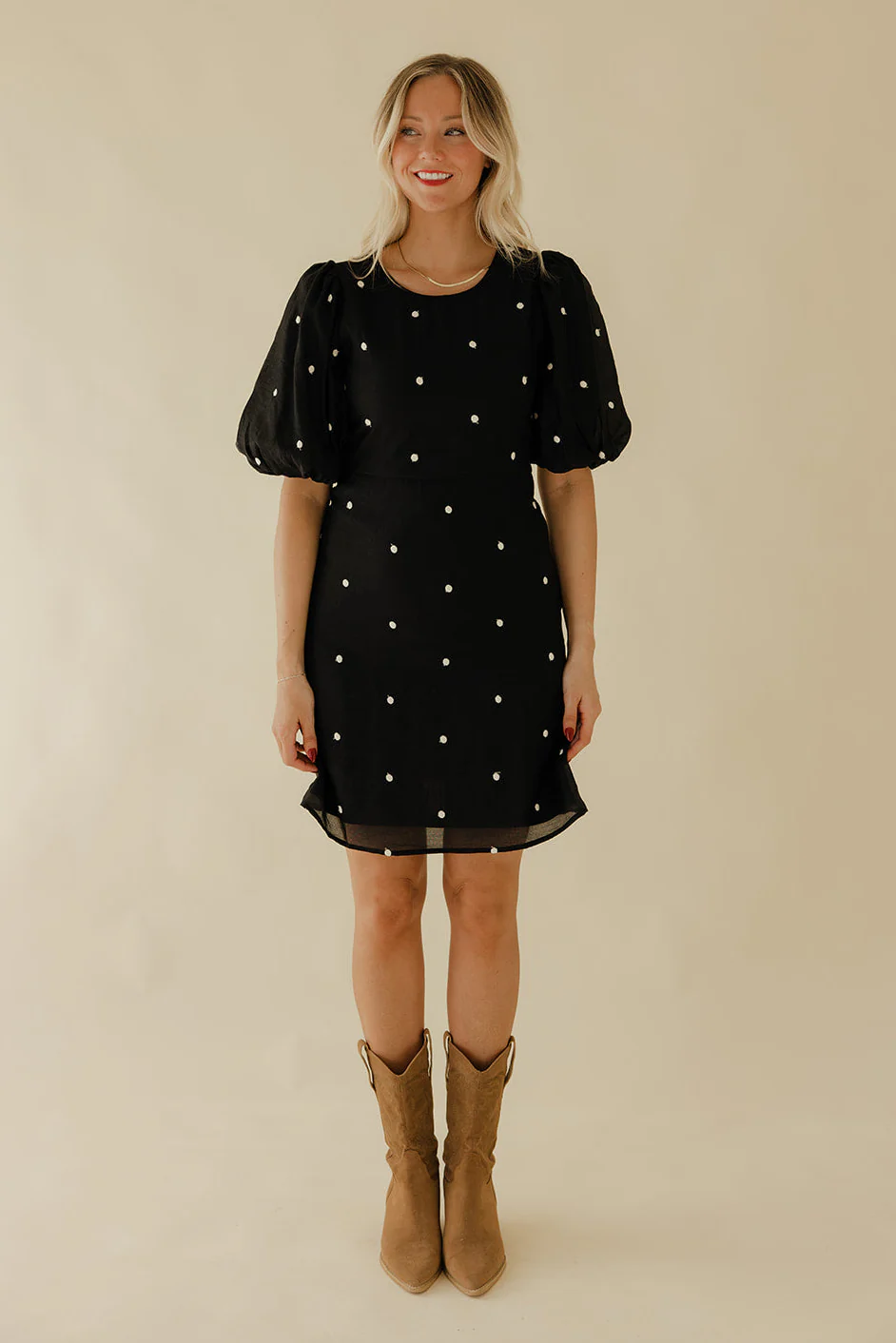 The Evening Edit Puff Sleeve Dress - Image 4