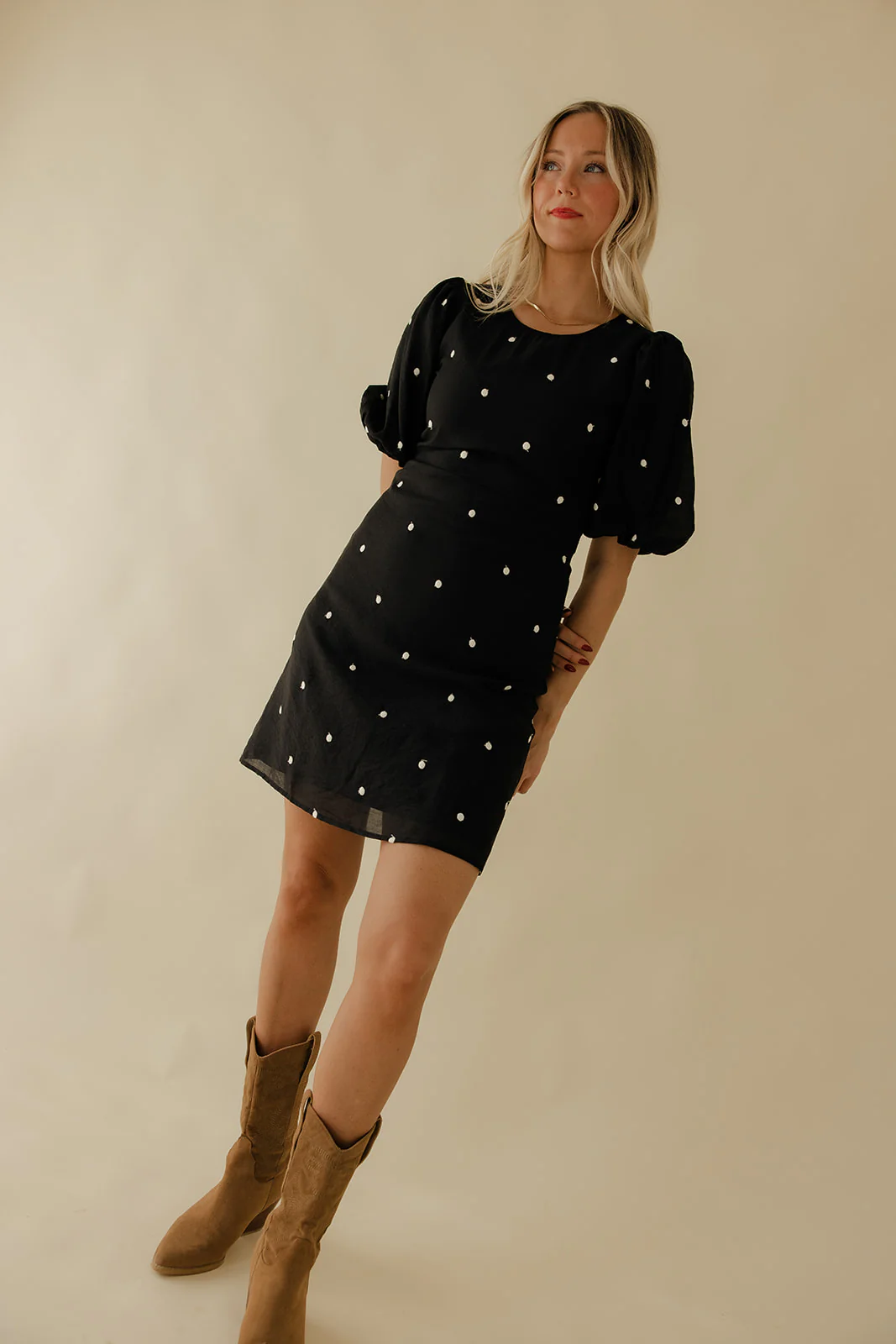 The Evening Edit Puff Sleeve Dress - Image 6