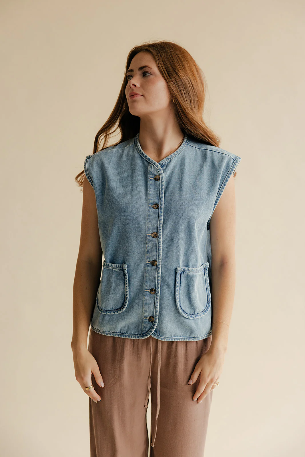 The Right Moves Denim Vest - Image 6