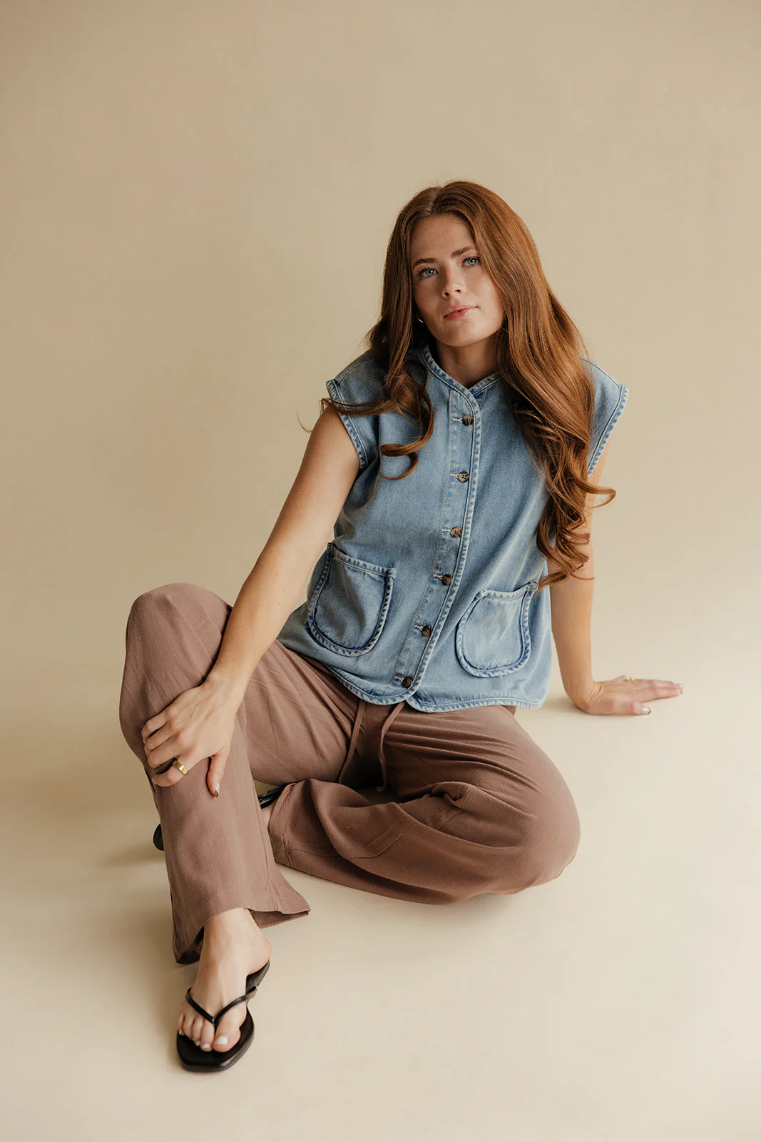 The Right Moves Denim Vest - Image 9