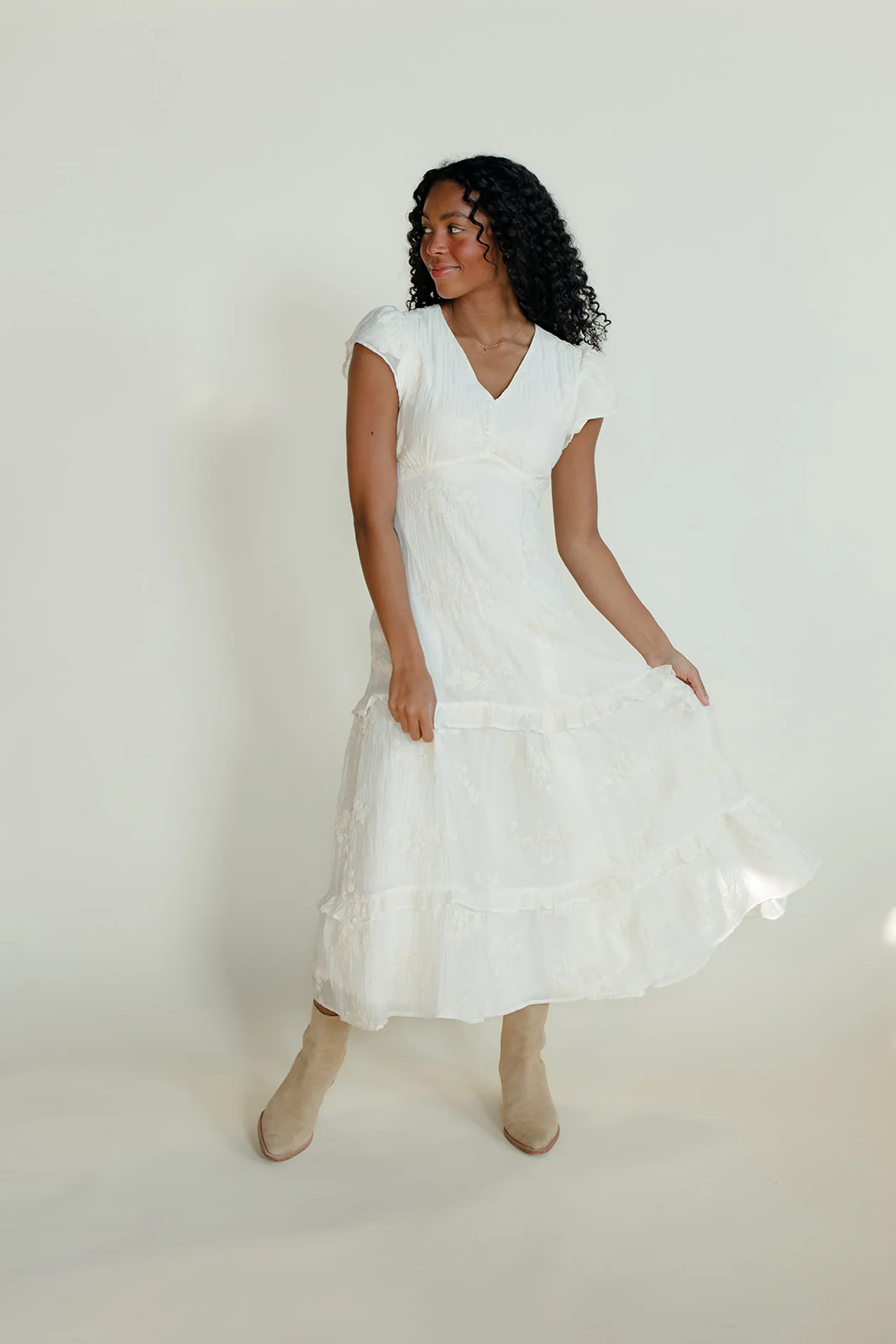 The Serenade Ruffle Dress - Image 11