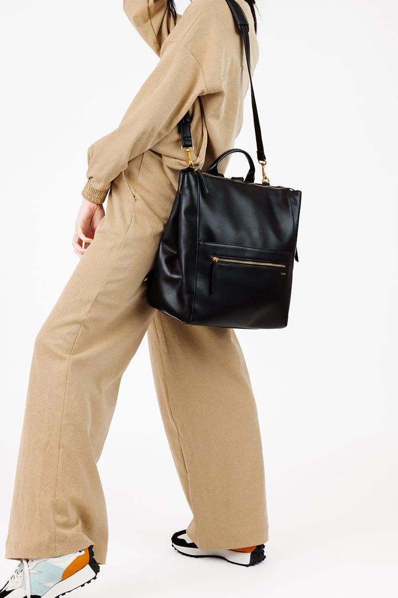 The Square Diaper Bag - Black - Image 3
