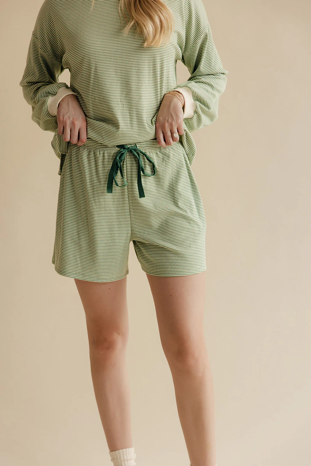 Under It All Stripe Shorts - Image 5