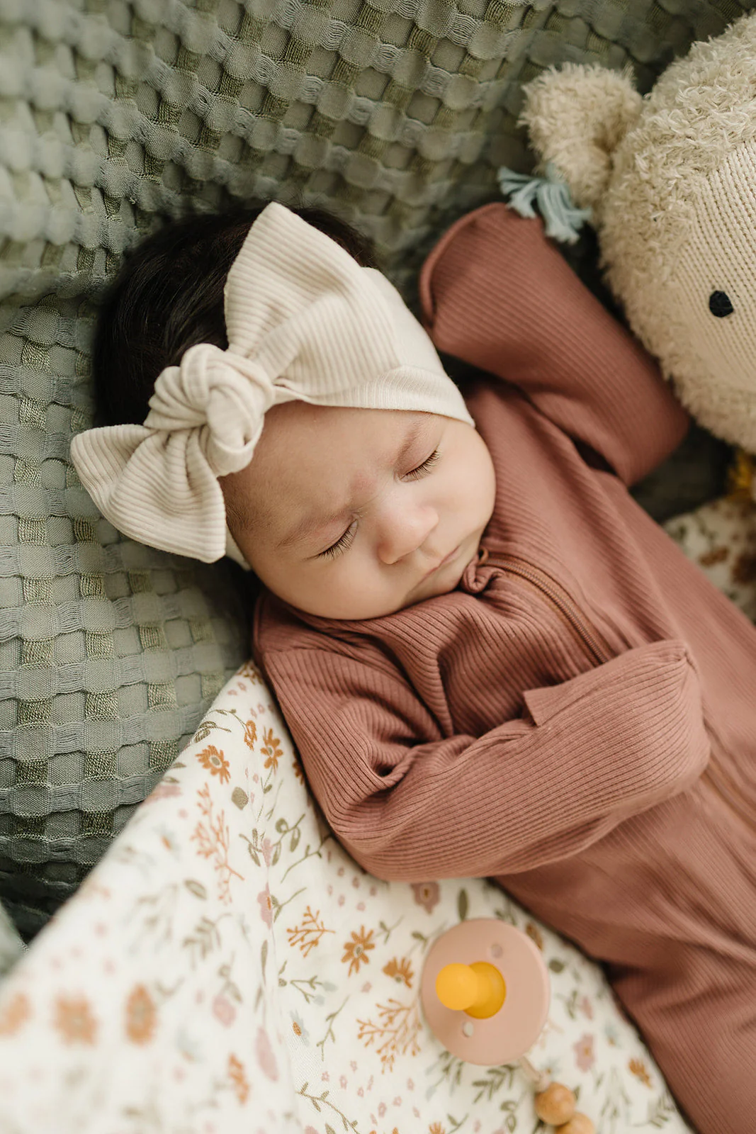 Vanilla Organic Cotton Ribbed Head Wrap - Image 5