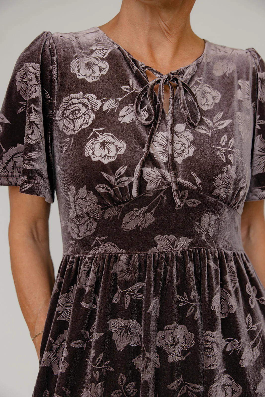 Velvet Ember Midi Dress - Image 2