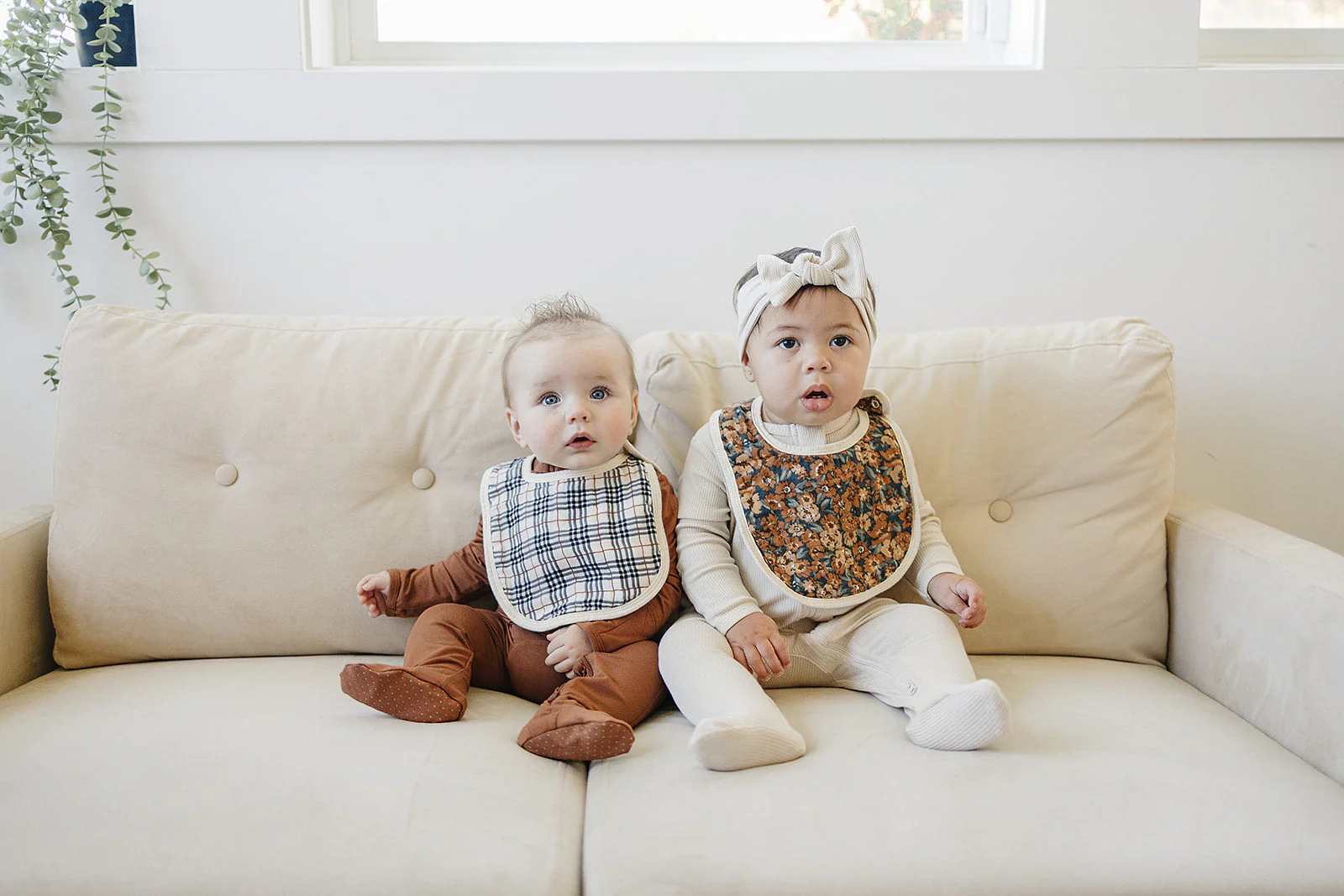 Venetian Floral Classic Muslin Bib - Image 4