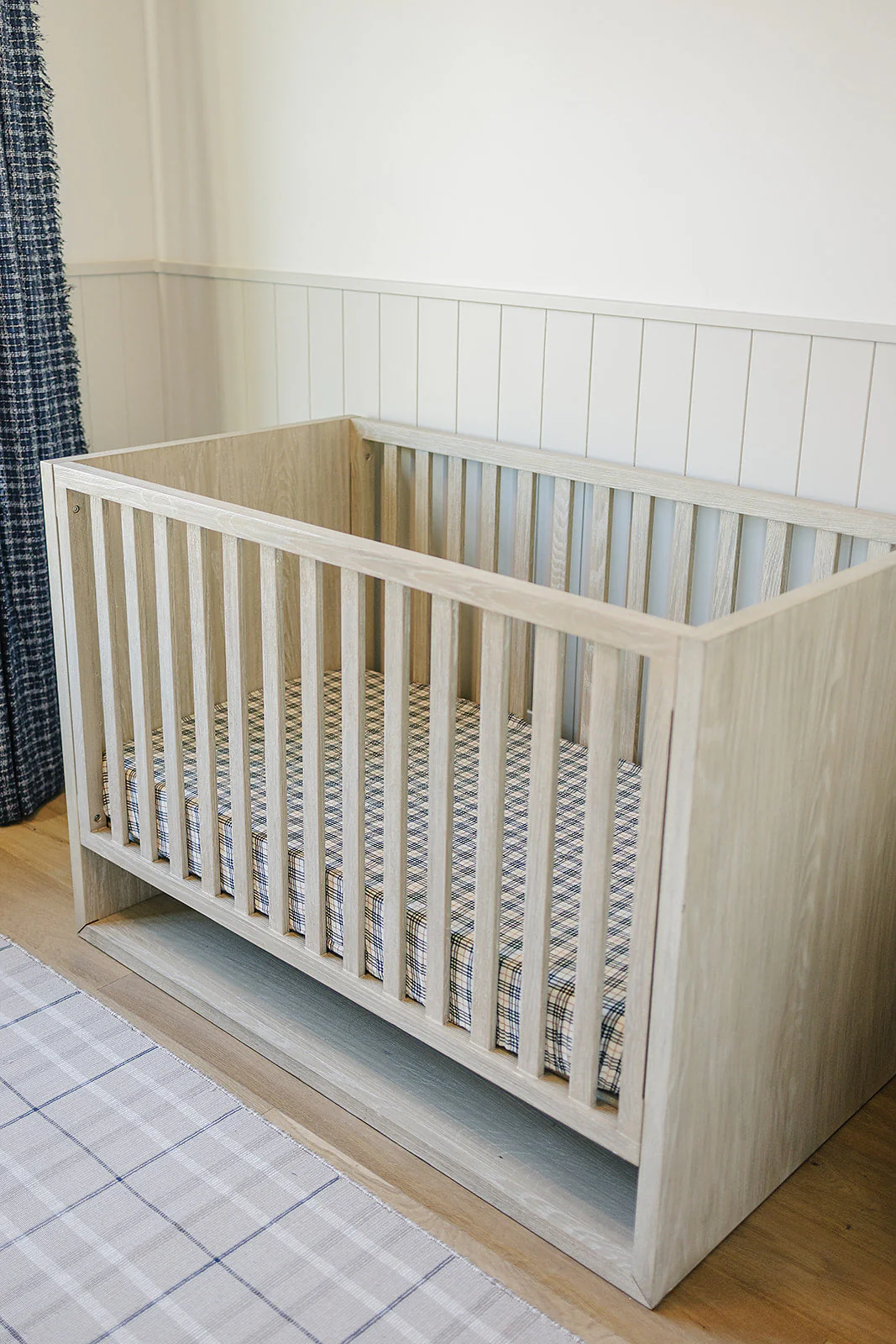 Vintage Plaid Muslin Crib Sheet - Image 3