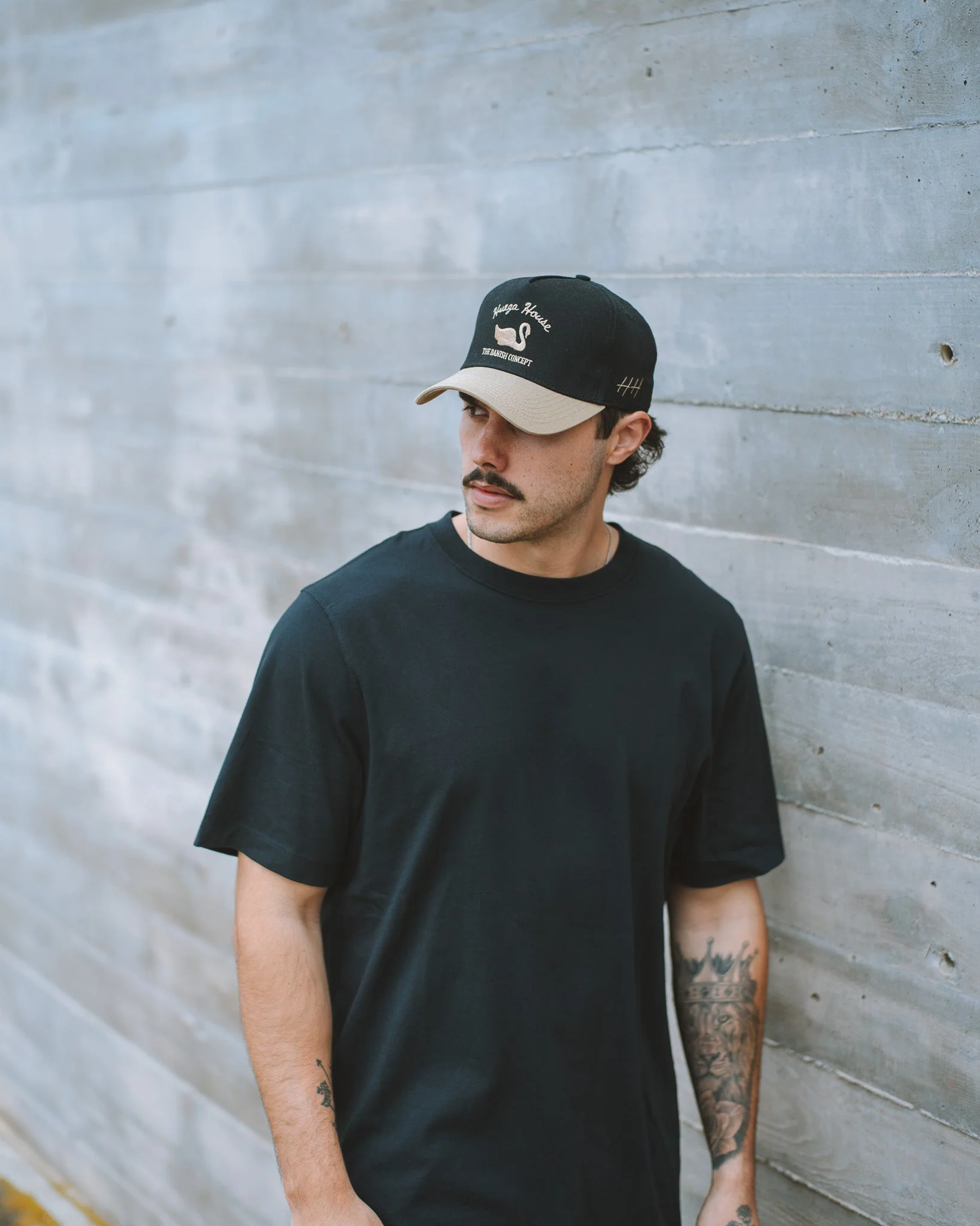 Vintage Swan | Khaki & Black Hat - Image 5