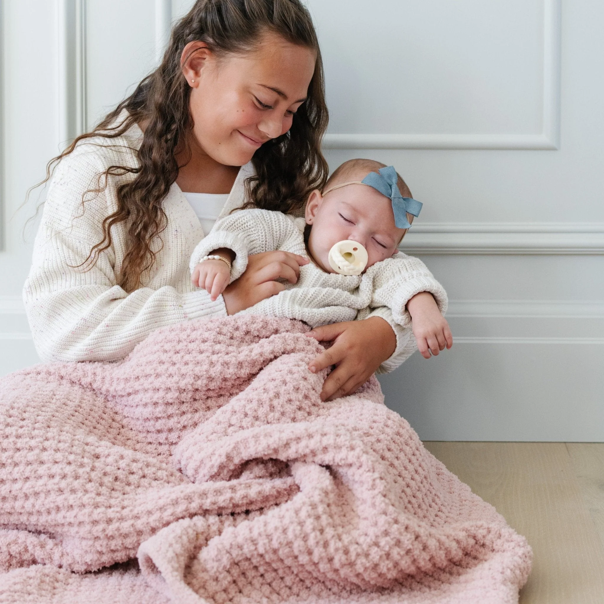 WAFFLE KNIT RECEIVING BLANKETS - Image 2