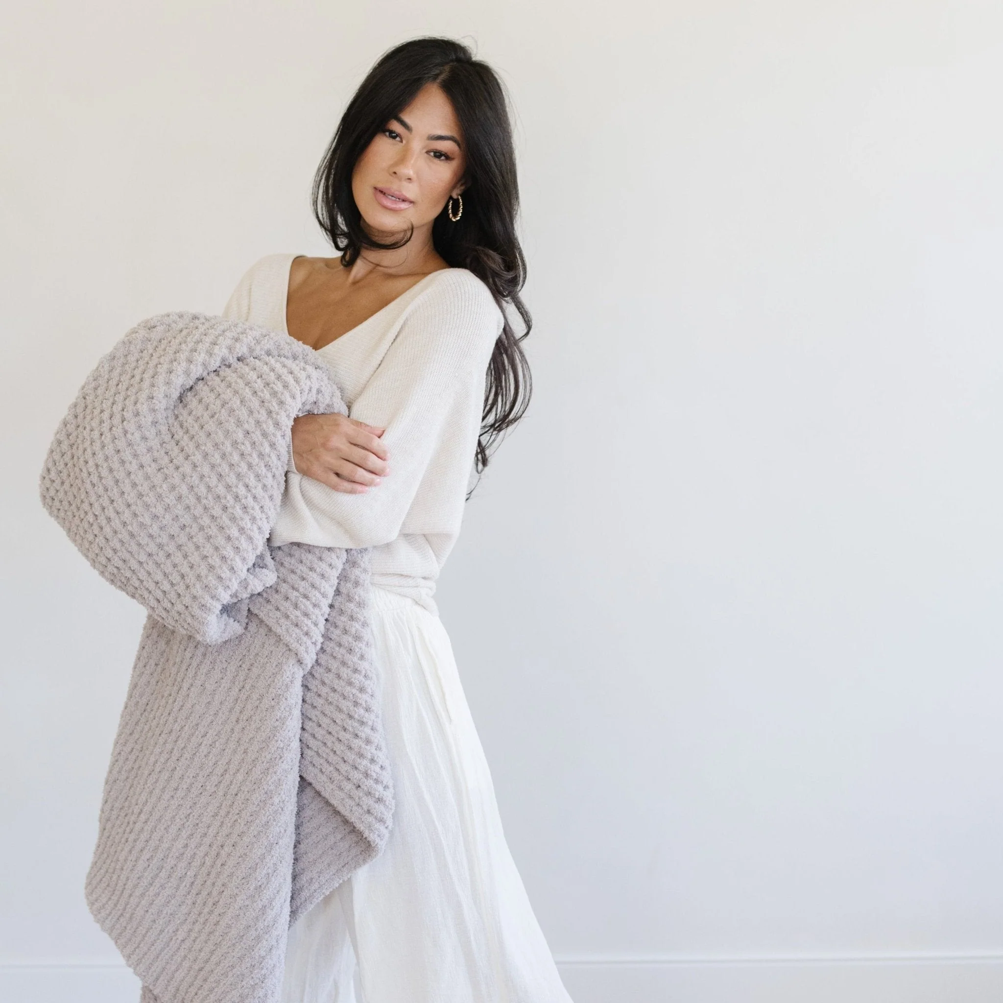 WAFFLE KNIT THROW BLANKETS - Image 6