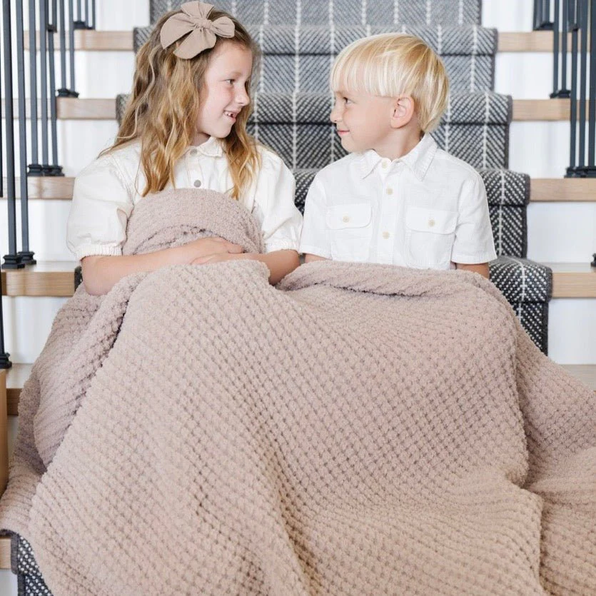 WAFFLE KNIT TODDLER BLANKETS - Image 14