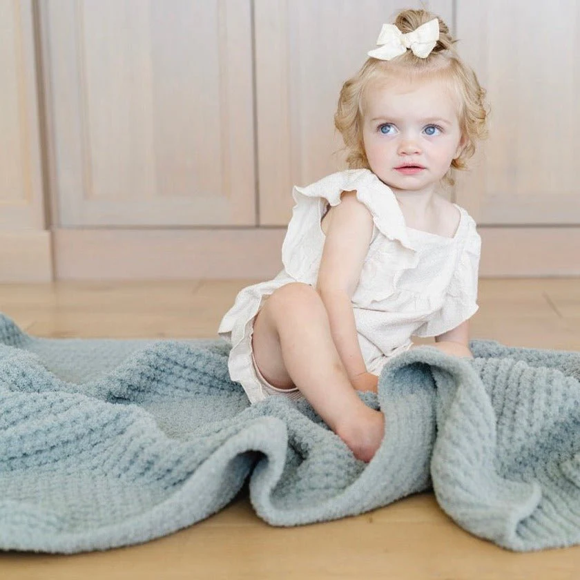WAFFLE KNIT TODDLER BLANKETS - Image 9