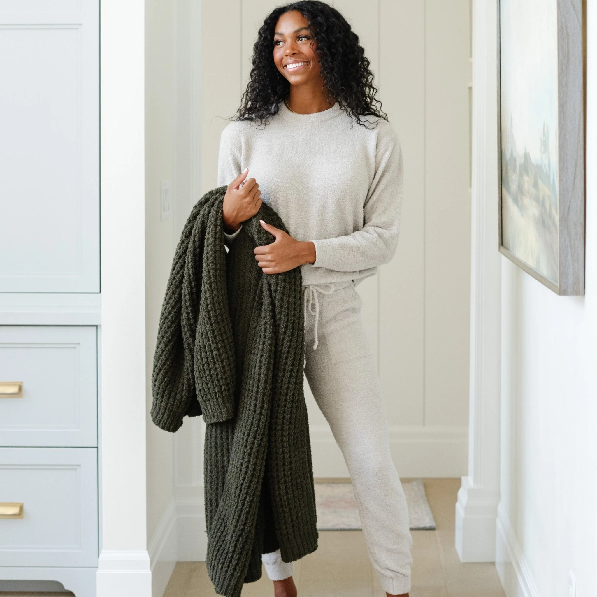 WAFFLE KNIT XL THROW BLANKETS - Image 18