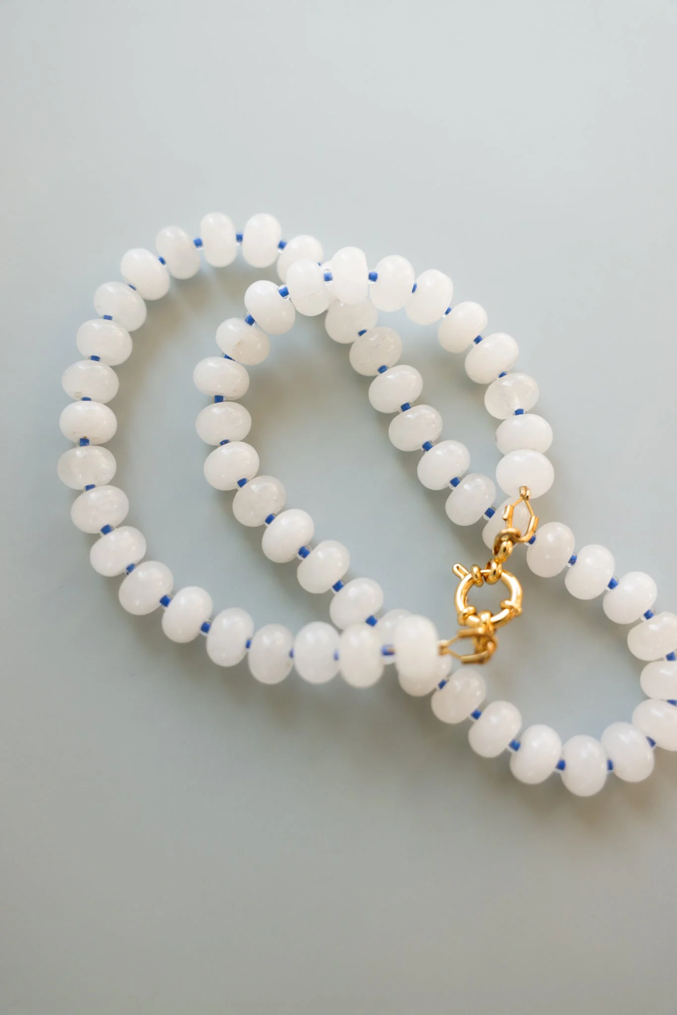 White Jade + Blue Necklace - Image 6