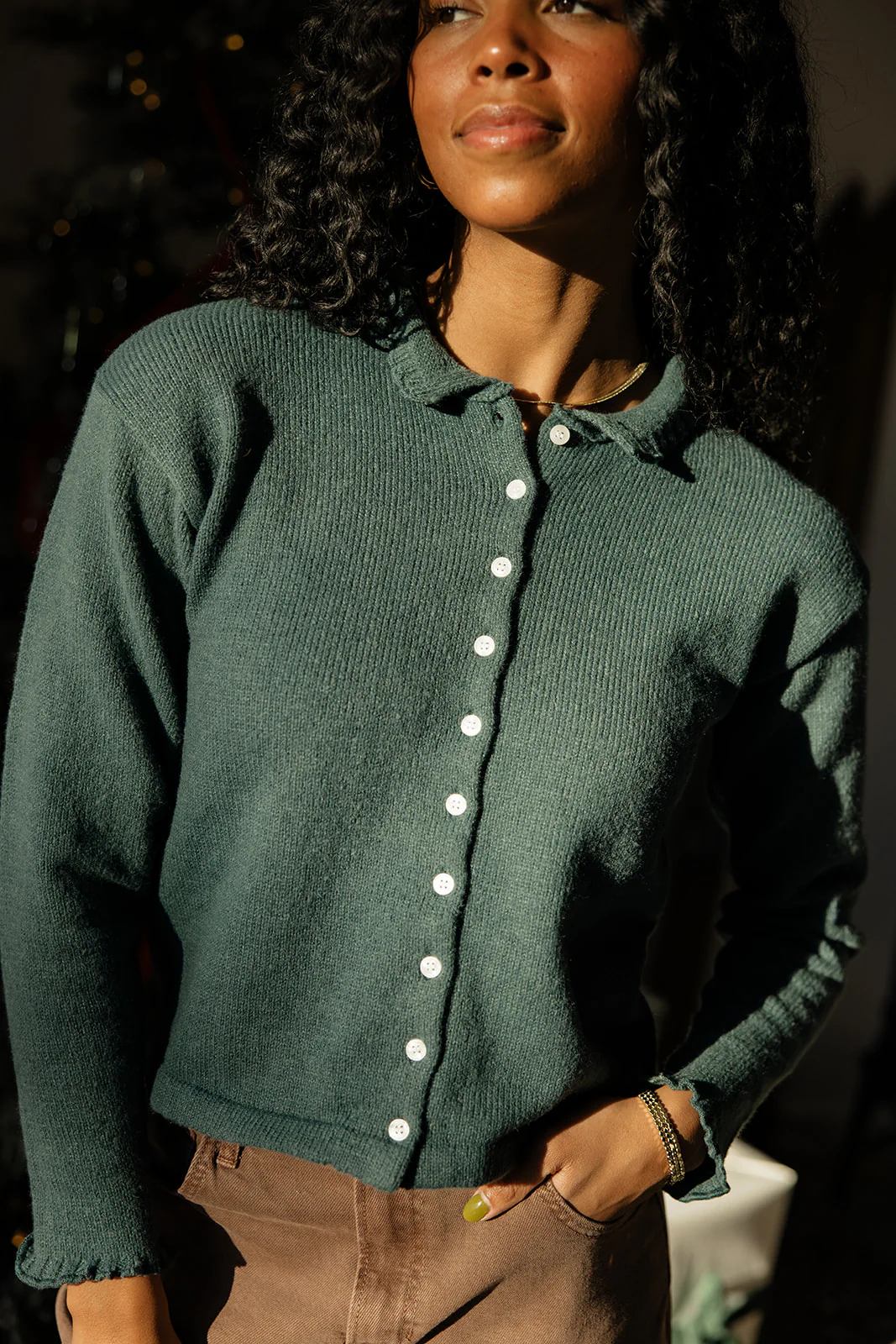 Wildwood Ruffle Cardigan - Image 2