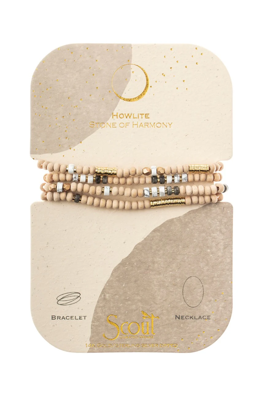 Wood, Stone & Metal Convertible Bracelet - Image 4