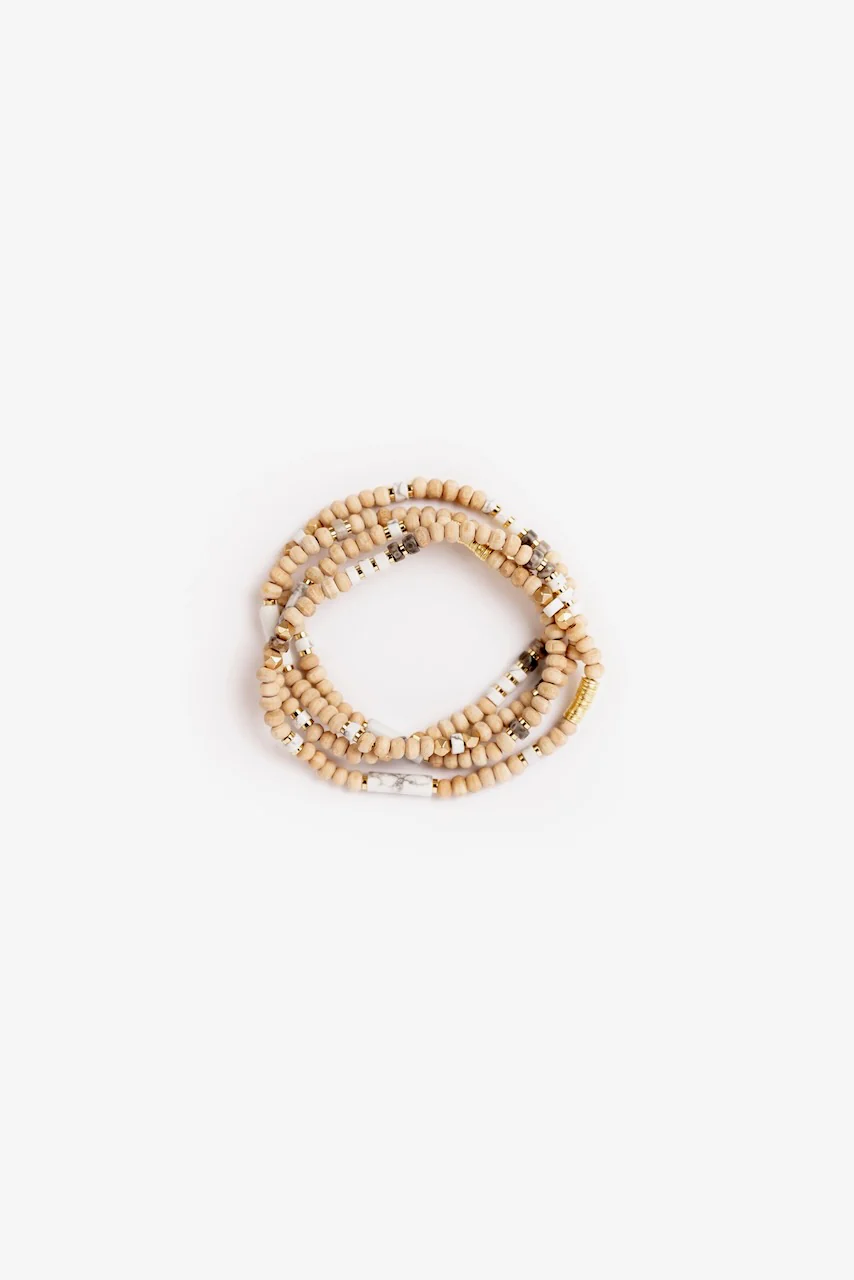 Wood, Stone & Metal Convertible Bracelet - Image 6