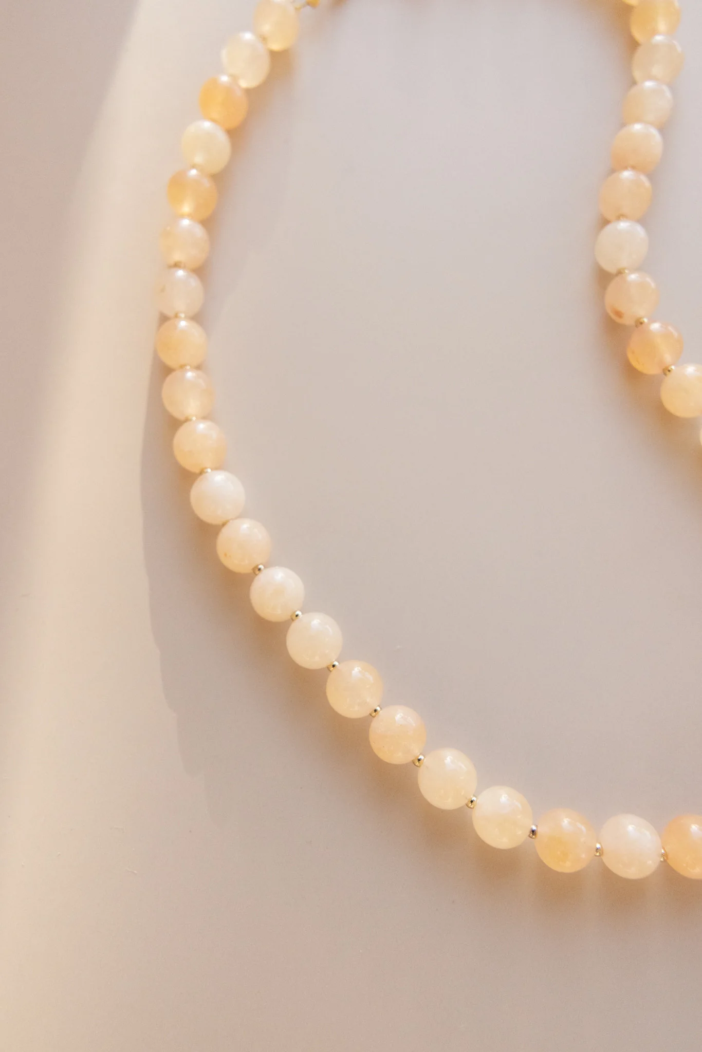 Yellow Calcite + Square Pearl Pendant - Image 8